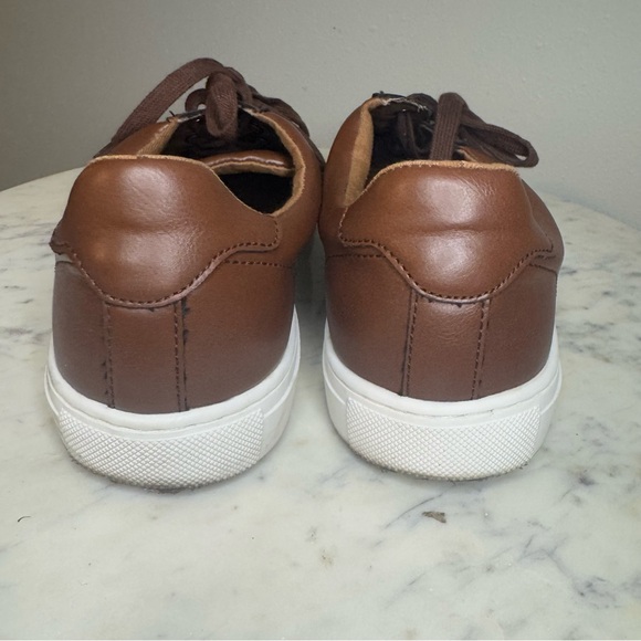 Banana Republic Mens Shoes Size 9 Brown Vegan Leather sneakers - Picture 5 of 7